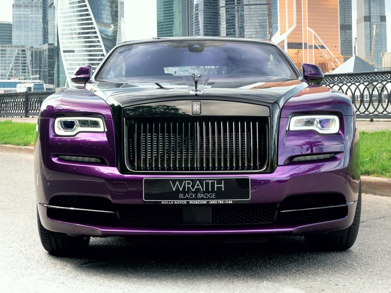 Rolls-Royce Wraith Black Badge - Специальная серия «Black & Bright»  <br>Bespoke Exterior Colour Twilight Purple 
