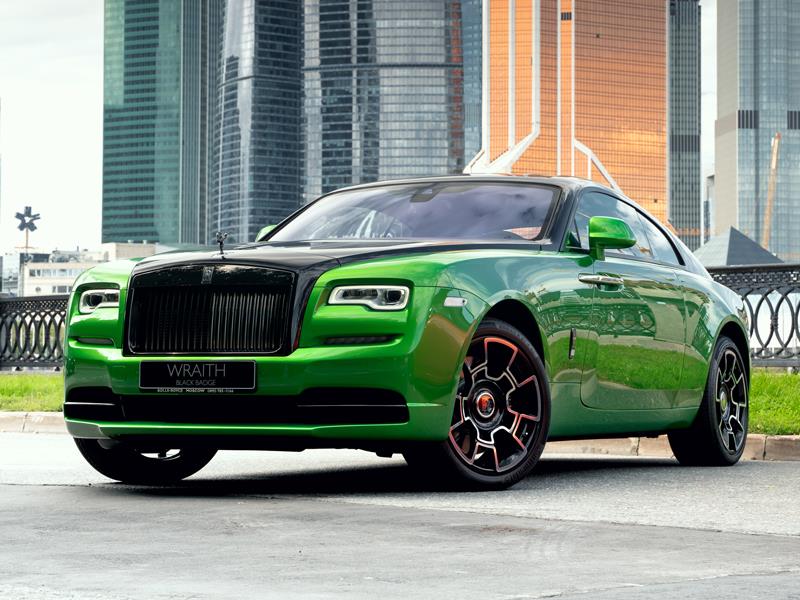 Rolls-Royce Wraith Black Badge - Специальная серия «Black & Bright»  <br>Bespoke Exterior Colour Lime Green 